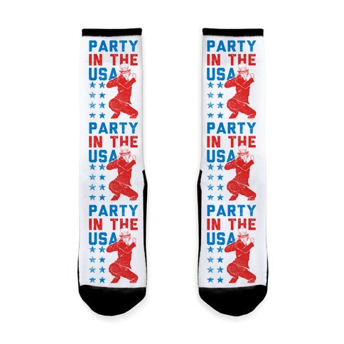 Party In The USA Uncle Sam Socks